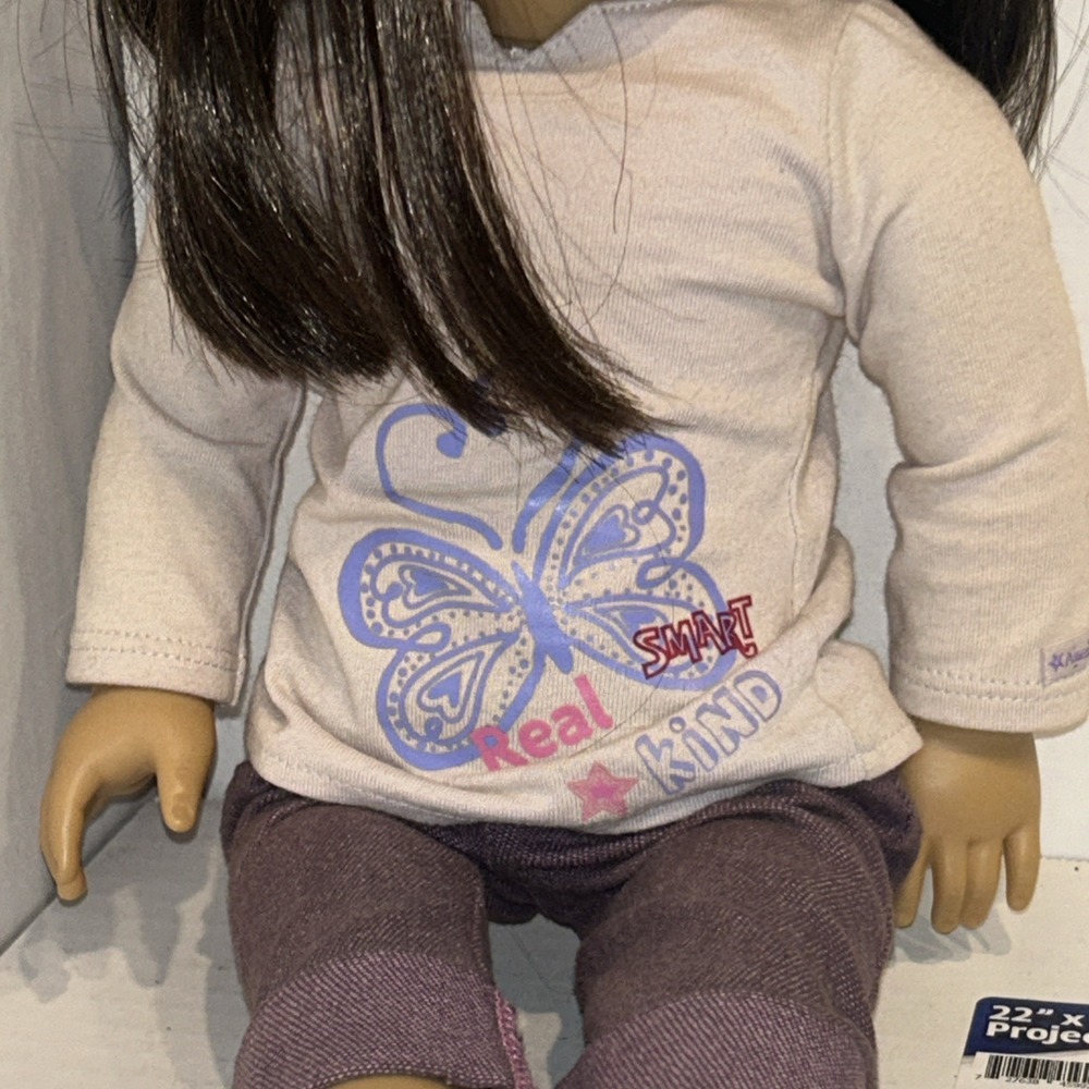 American Girl Doll JLY #55 Doll RETIRED ~ Dark Brown Hair Hazel Eyes Freckles - Picture 3 of 8